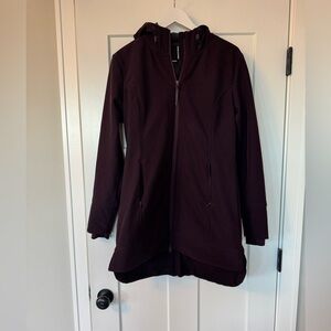 Mondetta Purple and Gray Waterproof Coat with Full-Length Zipper